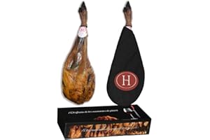 Paleta de Jabugo 100% Bellota (3,5-4 kg) - Envio 24 h - Sanchez Martín - Selección Cosecha Privada - Vitola Negra 100% Bellota Ibérica Huelva - Incluye Funda Regalo Cubre Jamón (4 kg, Paleta)