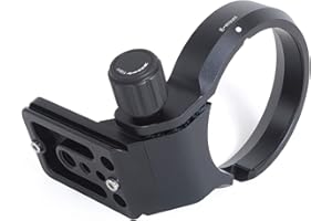 iShoot Stativ-Halterungsring mit Arca-Swiss-Fit Schnellwechselplatte, kompatibel mit Sony SEL35F14Z FE35mm f/1.4 ZA, SEL90M28 FE90mm f/2.8 Macro G OSS, SEL100F28M FE100mm f/2.8 STF GM OSS