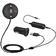 BESIGN Kit Vivavoce Bluetooth 4.1 Auto, Ricevitore Audio Bluetooth con Built-in Microfono, 3.5mm Jack Aux, Isolatore di Rumor