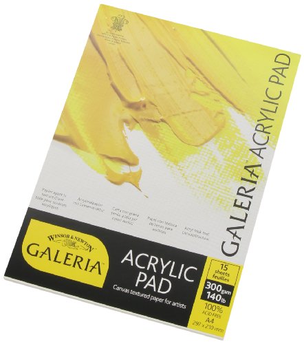 Winsor & Newton Galeria Acrylblock, 15 Blatt Acrylpapier, 300g/m², DIN A4 - 3