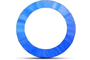 ‎ULTRAPOWER SPORTS ULTRAPOWER SPORTS Federabdeckung Randschutz Randabdeckung für Trampolin 244cm 305cm 366cm 397cm, 427cm mit 6/8 Stangen blau PVC - UV beständig