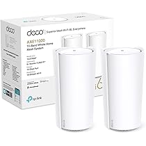 TP-Link Deco WiFi 6E Mesh AXE11000Mbps Deco XE200(2-Pack),Tri