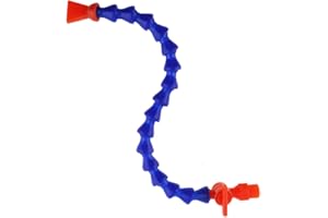 ChgImposs Manguera flexible de tubo de refrigerante de aceite de agua de 1/2 pulgadas, boquilla plana ajustable tubo de enfriamiento de plástico con interruptor para máquina CNC/fresado/torno