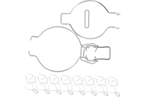 GRIRIW 12piezas Abrazaderas Inoxidable para Sellar Tarros De Boca Ancha Clips De Seguridad para Almacenamiento Cocina Fijaciones para Conservación De Alimentos