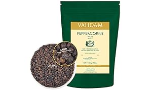 Grain de Poivre Noir Entier, Récolte de 2017, 100% Pur Indien (200g)