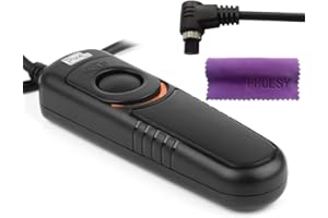 Pixel RC201-N3 Cable para Obturador con Mando Compatible con Canon EOS R5 10D 6D-II 1DX-II 1DX-III 1DS-III 1DS-II 1D-C 1D-IV 1D-III 1D-II N 5D-II 5D-III 5D-IV 5D 5DS 6D 7D 7D-II 50D 40D 30D RS-80N3