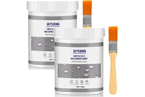 TBLMPNE Transparenter Wasserdichter Beschichtungsmittel, Wasserdichte Isolier-Dichtstoff-Emulsion, Dichtmasse Wasserdicht Invisible Waterproof Agent ​für Badezimmer, Wände, Fliesen, Dach (100g-2 Stück)