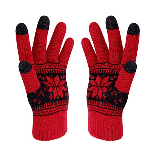 VENI MASEE Kerstmis Lover Snowprint Keep Warm Iphone Touch Screen handschoenen VENI MASEE Kerstmis Lover Snowprint Keep Warm Iphone Touch Screen handschoenen