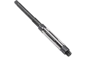 sourcing map Alésoir à main Carré HSS réglable métal outil coupe main aléseur trou gamme réglage 12,75-13.75mm 6 Flutes