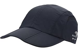 RRvane Folding UPF50+ Sun Protection Hat, Quick Dry Baseball Cap Portable Adjustable Outdoor Sports Hats for Men, Women