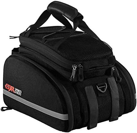 CBR Outdoor Bike Rear Travel Bag Bicycle Rack Pannier Seat Trunk Bag Black