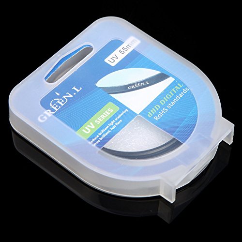 Green L 55mm Filtre UV Ultra-Violet Protecteur pour Canon Nikon DSLR