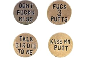 RYGRZJ Funny Golf Ball Marker,Novelty Golf Ball Markers with Funny Words,A Perfect Mens Gift Golf Accessories for Golf Lovers