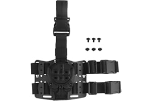 SHANYINGQUAN Sistema de fijación rápida de pistoleras tácticas, Adaptador de Funda de Plataforma con Pata abatible en ángulos de 360 Grados