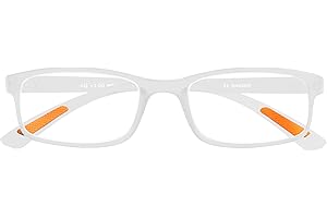 Amazotti Milano Transparent Trendy Reading Glasses +1.75 |Stylish Glasses for Men & Women | Lightweight, Durable, Flexible Eye Glasses for Reading, Computer, and Screen Use
