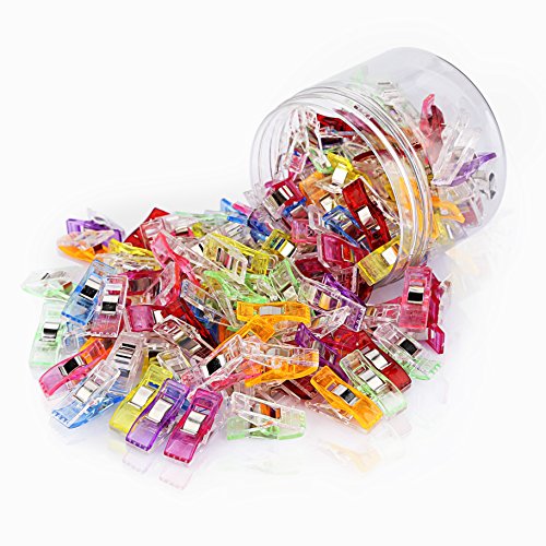 80 Stoffklammern Wonder Clips mehrfarbig Nähen Zubehöre Kunststoff Patchwork Buckle Multi-Use Nähmaschinenhelfer Kurzwaren (80 Mischung) - 3