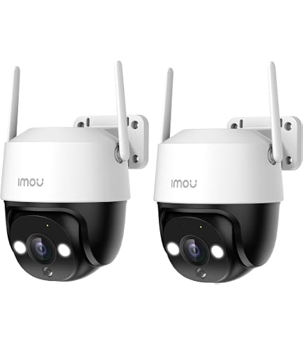 Telecamera Sorveglianza WiFi Esterna ANTELA 4MP/2.5K, PTZ 360° Con Visione Notturna A Colori 50m, IP65, Rilevamento Movimento, Audio Bidirezionale