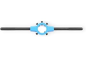 GSR Silver Schneideisenhalter (20 x 5) DIN EN 22568 (DIN 223), Zinkdruckguss, Rändelung der Griffe für bessere Griffigkeit, Aufnahme von runden Schneideisen, Haltewerkzeug