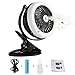 Produktbild WEINAS Mini Ventilator Schreibtisch fan , mit Wasser-Spray wiederaufladbare USB Tischventilator leise 5 Zoll 360-Grad-Drehung Einstellbare tragbare Mini-Tisch und Büro / Bett / Schlafzimmer