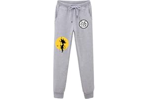WANHONGYUE Anime Dragon Ball Z Goku Pantalons de Sport Jogging Adulte Cosplay Bas de Survêtement Sweatpants Trousers avec Poches