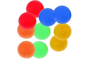 Zonster 10 Pcs Lightweight Beach Balls Remplacement PVC Beach Paddle Balls pour Activités en Plein Air Accessoires Jardin À Gazon