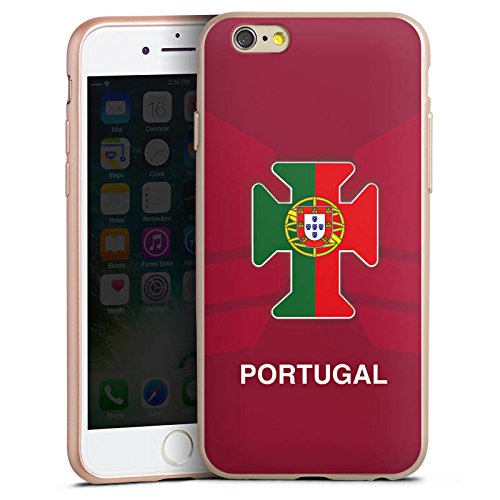 Apple iPhone 6 Hülle Silikon Case Schutz Cover Portugal EM Trikot Fußball Europameisterschaft