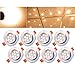 Produktbild HENGDA® 8er Pack 7W LED Einbauleuchte Warmweiß Leuchte Einbaustrahler Set Decken Spot Lampen Bohrung 95mm