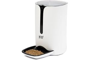 WOWWGOODS! Comedero automático 7L para Perros y Gatos Bali WowwGoods, Dispensador Comida para Gatos y Perros con Temporizador hasta 5 Comidas por Día, Control de Porciones, Pantalla LCD, Grabación de Voz de 10s