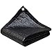 Produktbild HENGYUS Sichtschutznetz Sonnensegel Metallloch Langlebig Feuchtigkeitsspendend Rostschutz Pergola Abdeckung Gewächshaus Balkon Polyethylen, 22 Größen Nach Maß (Color : Black, Size : 4x5m)