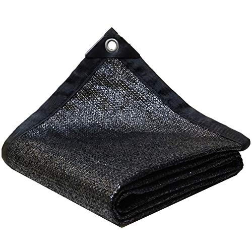 Preisvergleich Produktbild HENGYUS Sichtschutznetz Sonnensegel Metallloch Langlebig Feuchtigkeitsspendend Rostschutz Pergola Abdeckung Gewächshaus Balkon Polyethylen, 22 Größen Nach Maß (Color : Black, Size : 4x5m)