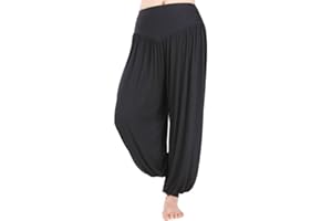 Hoerev Super Doux Spandex Modal Pantalon Harem Yoga Pilates