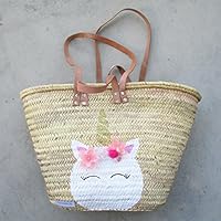Korbtasche mit Einhornkatze | Einhorn Katze Korb