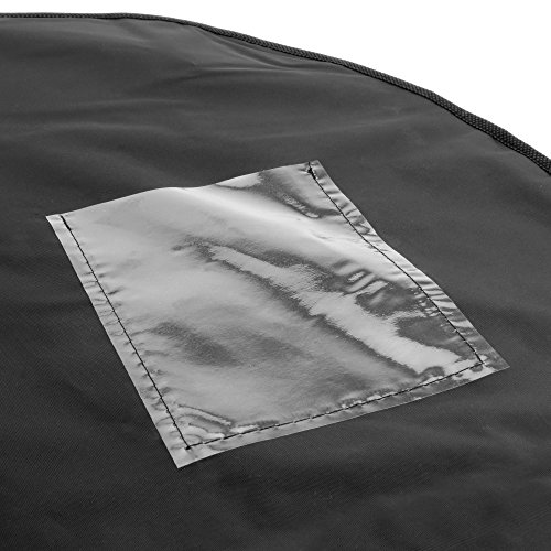 Extra breiter Kleidersack für Hochzeitskleider – Schwarz – 183 cm – Hangerworld - 5
