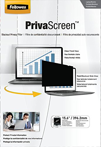 Fellowes PrivaScreen Blickschutzfilter (für Laptop und Monitor 39,6 cm (15,6 Zoll) Widescreen 16:9)