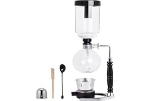 YUCHENGTECH Cafetière a Siphon,Vitreux, 5 Tasses (600ml)
