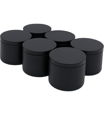 6 Boîtes à Thé Dosenritter Empilables - Fer Blanc, Étiquettes Florales, 9.8x7.6x7.6cm