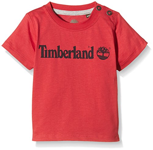 Timberland Baby Boys TEE-SHIRT MANCHES COURTES GARCON - T-Shirt - Red (Pimento), 6-9 Months (Manufacturer size: 9 mois (Taille fabricant9 mois)