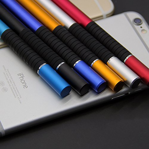 HuntGold Doppel Spitze Stoff + Feine Runde Dünne Spitze Kapazitiv Touchscreen Eingabestift Schwarz - 4