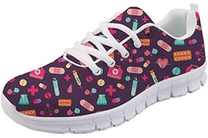 Showudesigns Zapatillas de Running Adulto Zapatos De Trabajo Senderismo Zapatillas de Running para Mujer Deportivas Enfermero EU 36-42 EU