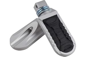 KYN Per BMW R1250GS 2019-2020, R1250GS ADV 2019 2020, R1200GS LC 2013-2018, R1200GS LC ADV 2014-2018 Poggiapiedi per moto regolabile girevole per passeggero pedane posteriori (A-Silver)