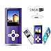 Produktbild Btopllc MP3 / MP4 Player MP3 16GB Kartenleser Hi-Fi Musik Player Portable 1.7 Zoll LCD MP3 / MP4 Player Media Player mit Mini USB Port USB Kabel / MP3 Musik Player Voice Recorder Media Player - Lila