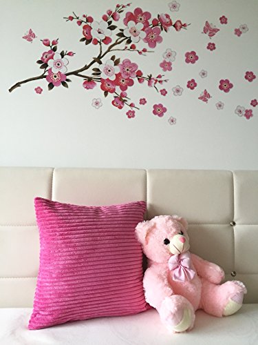 No 37 – Wundeschöne hochwertige Kissenhülle 40×40 VIELE FARBEN Velvet Streifen Kissenbezüge Hülle (pink) – mit Reißverschluss - 2
