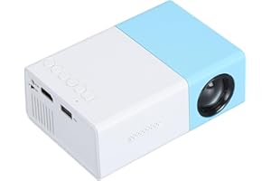 FOCKETY Mini Projektor, Przenośny Projektor Full HD 1080P, Zewnętrzny Projektor Filmowy do Kina Domowego, Projektor Wideo LED Zgodny z HDMI, USB, VGA, AV, Smartfonem, TV Stick, Laptopem