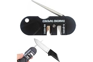 CJZZ Afilador De Cuchillos Profesional，Portátil Afilador Cuchillos，Manual Multifuncional Afilador De Cuchillos，Accesorios Cocina，Se Utiliza para Afilar Varias Herramientas De Corte