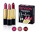 Revlon 3 Super Lustrous Lipsticks 13 g