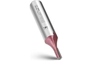 WOBLLMX 8mm Schaft Nutfräser,Ø2mm Arbeitslänge 6mm Professional Hartmetall Bestückt Nutfräser Standard für Holz Dichteplatte Zubehör Handfräse