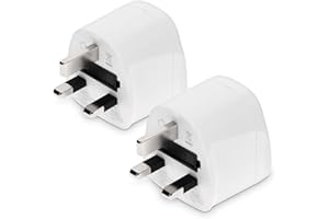 kwmobile 2 x adapter podróżny do gniazd typu G - adapter podróżny do gniazd brytyjskich, Dubaju, Kenii, Malezji, Malty, Mauritiusa, Cypru, Hongkongu, Seszeli