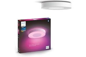 Philips Hue Infuse White and Colour Ambiance Smart Ceiling Light [Large - White] with Bluetooth, Living Room Light Works with Alexa, Google Assistant and Apple Homekit, Smart Ceiling Lamp