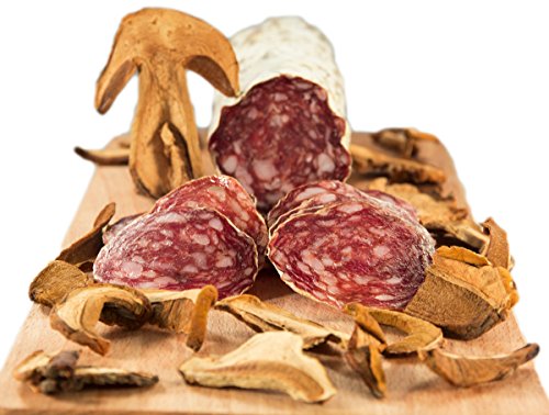 Coppia Salami i Sapori del Bosco - OFFERTA - 1 Salame ai Funghi 0,5 kg, 1 Salame al Tartufo 0,5 kg - Salumificio Artigianale Gombitelli - Toscana