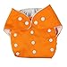 7 Color Adjustable Reusable Nappy Covers Inserts Washable Baby Cloth Diaper (Orange)